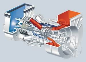 Газовые турбины Siemens — SGT-400 — внутренний контур двигателя