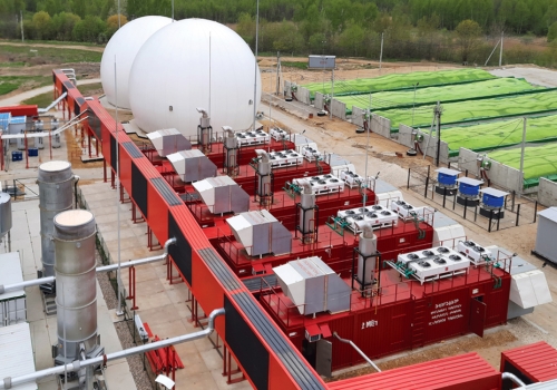 Комплекс из 5 электростанций контейнерного исполнения на биогазе